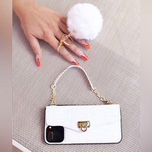 iPhone 11 Pro Wallet Case with PomPom Keychain
